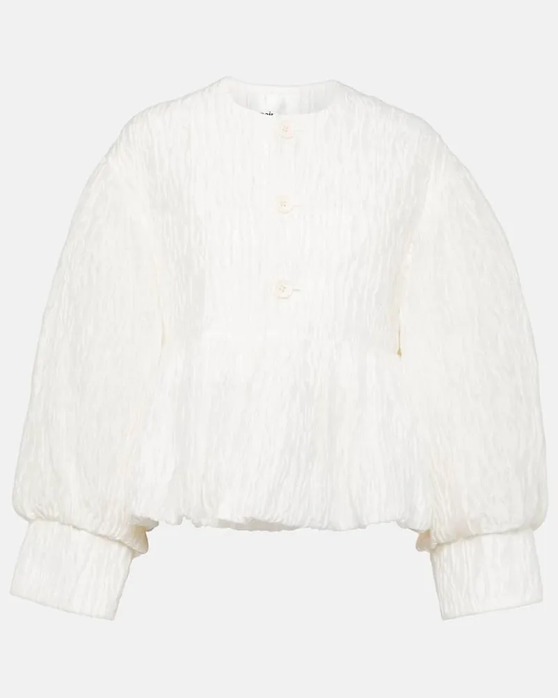 Noir Kei Ninomiya Bluse Weiß