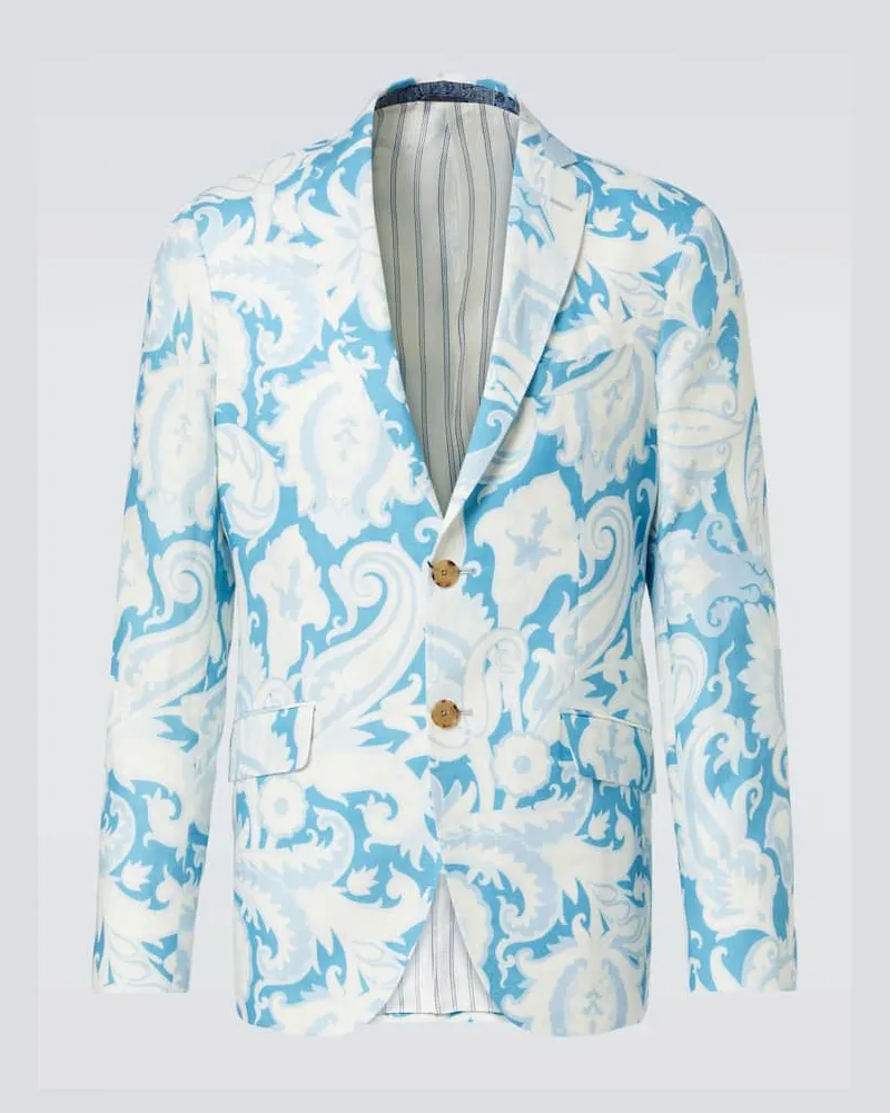 Etro Blazer aus Baumwolle Multicolor