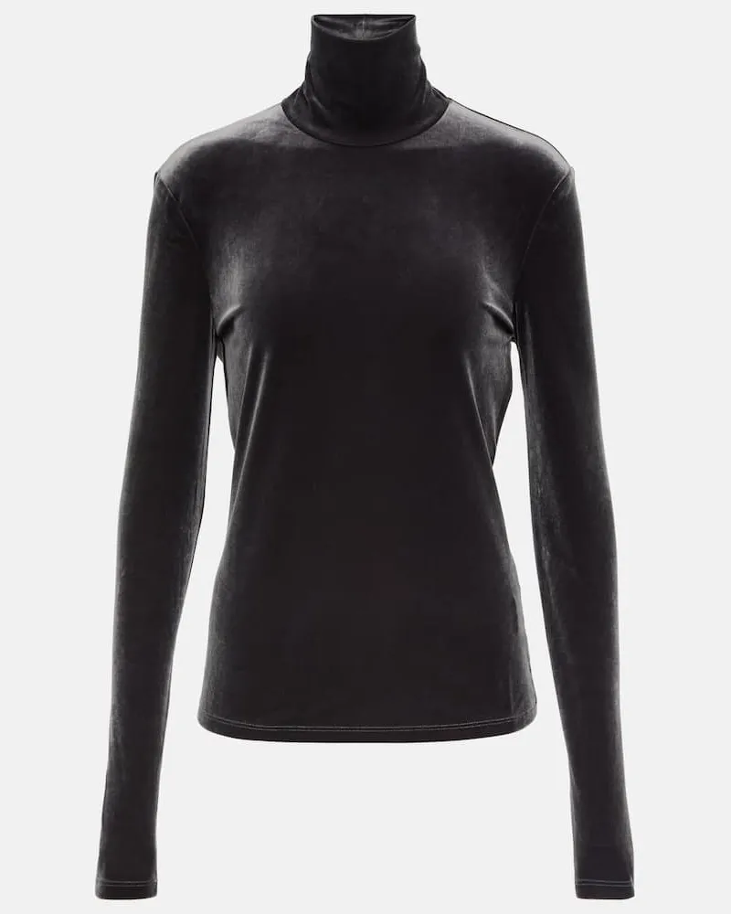 Proenza Schouler White Label Top aus Samt Violett