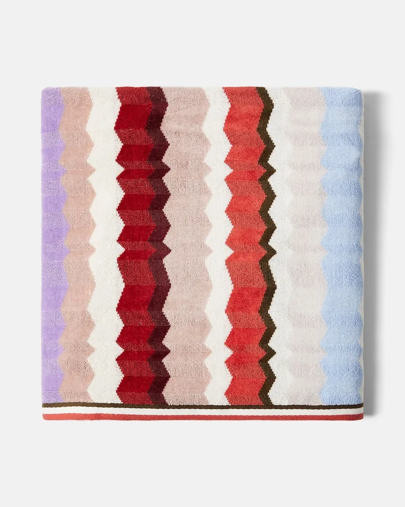 Missoni Badetuch Eva aus Baumwoll-Frottee Multicolor
