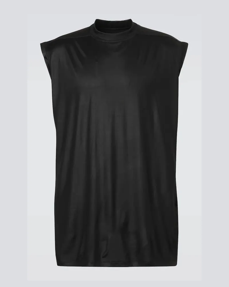 Rick Owens DRKSHDW Top Tarp aus Jersey Schwarz