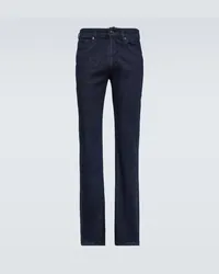 Thom Sweeney Straight Jeans Blau