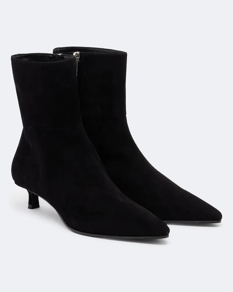 Jimmy Choo Ankle Boots Lory aus Veloursleder Schwarz