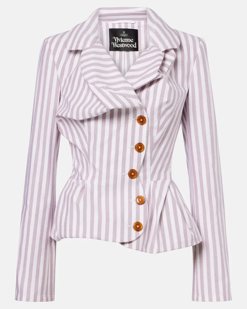 Vivienne Westwood Jacke Drunken Tailored aus Baumwolle Weiß