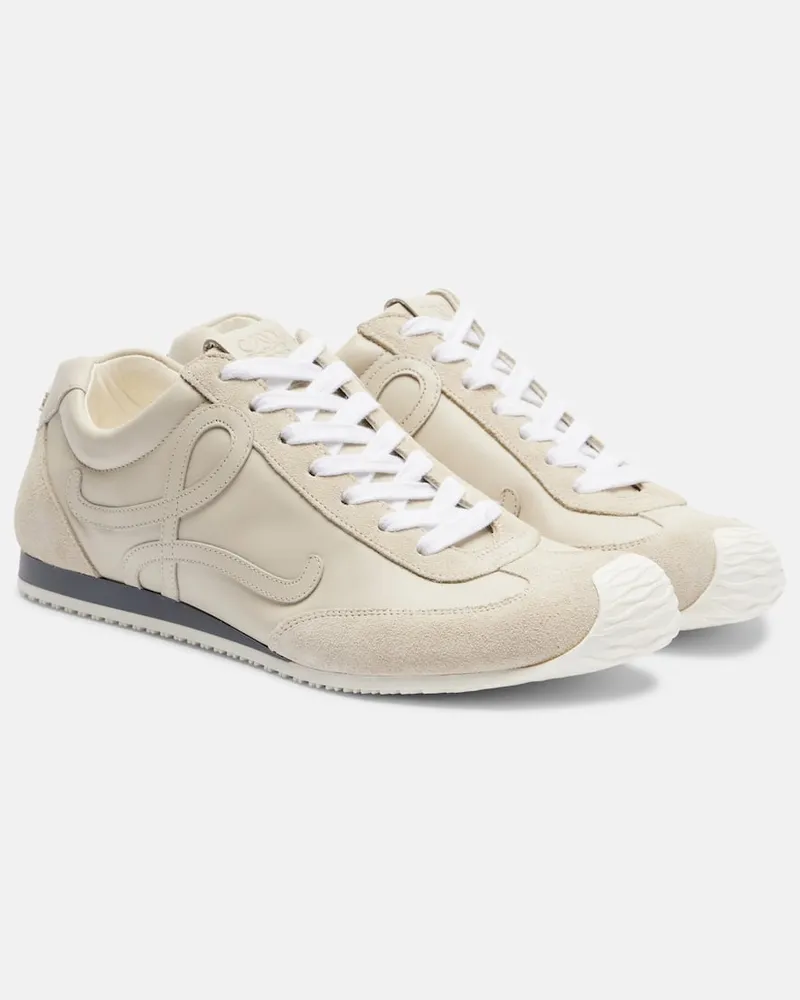 Loewe Sneakers Ballet Runner 2.0 mit Veloursleder Weiß