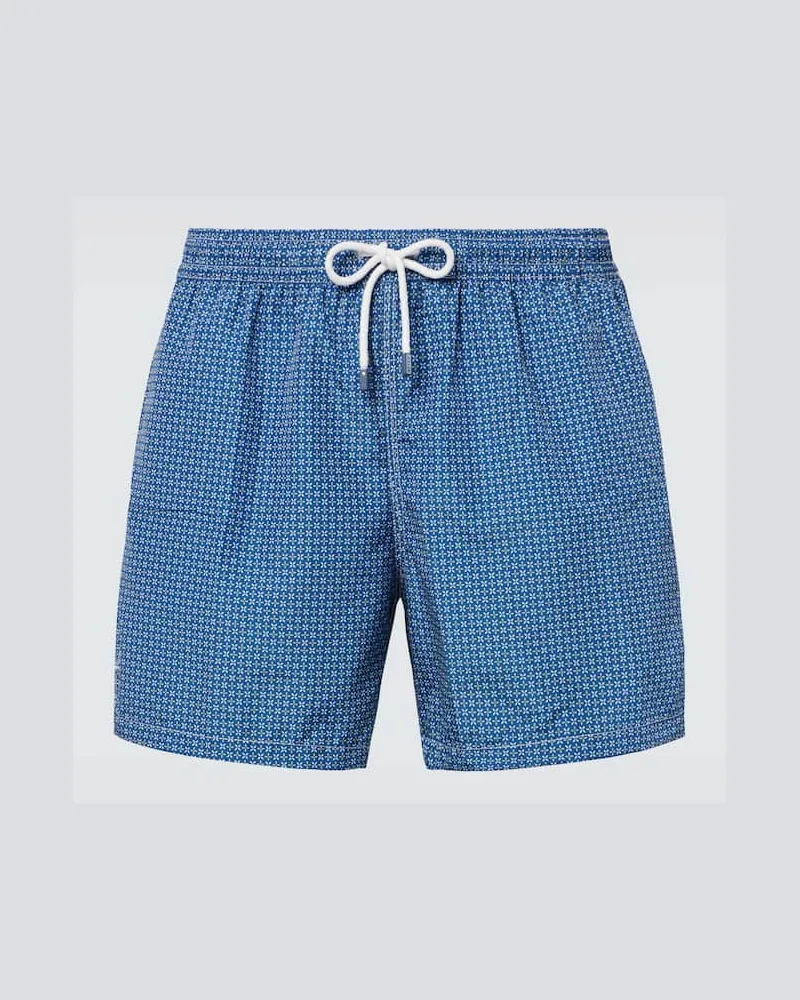 Fedeli Bedruckte Badeshorts Madeira Blau