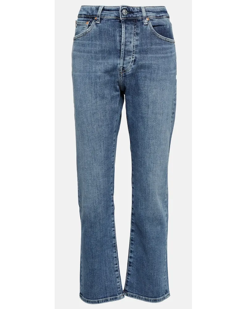 Adriano Goldschmied Mid-Rise Straight Jeans American Blau