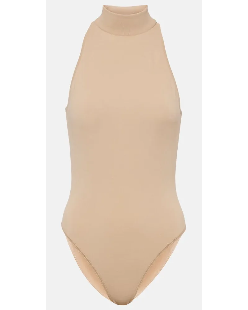 Alaïa Alaïa Body aus Jersey Beige