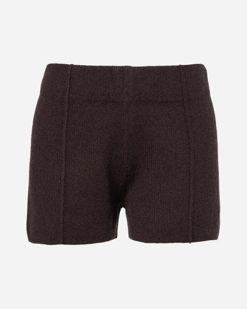 Jardin des Orangers Shorts aus Wolle und Kaschmir Braun