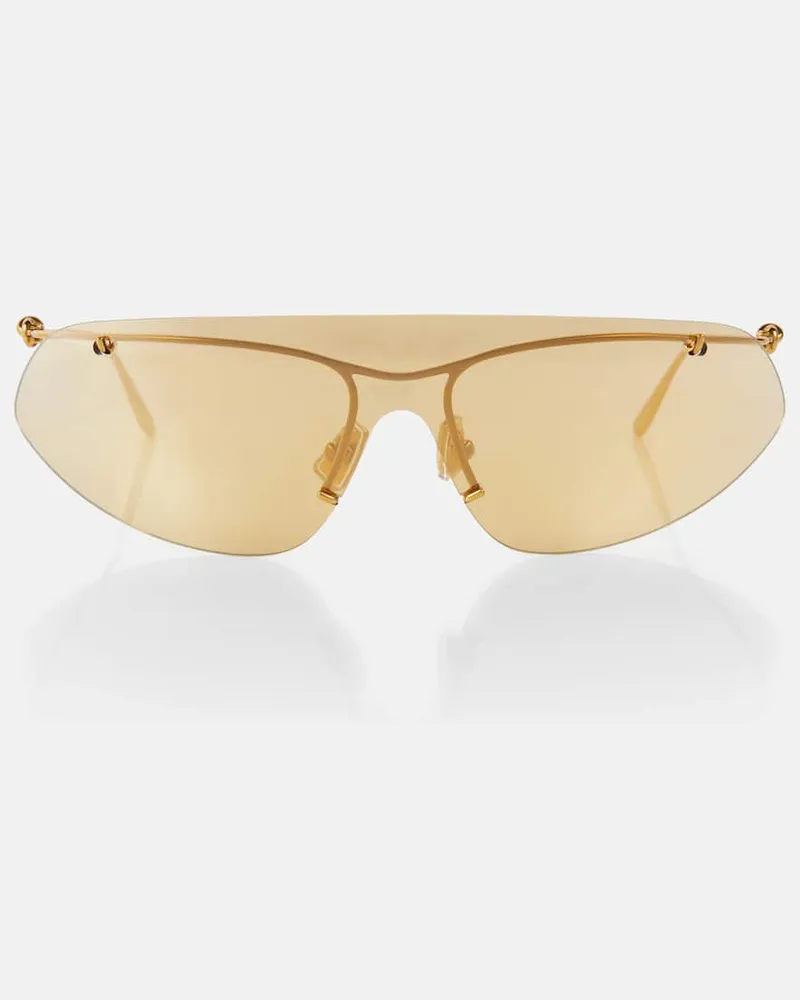 Bottega Veneta Sonnenbrille Knot Gold