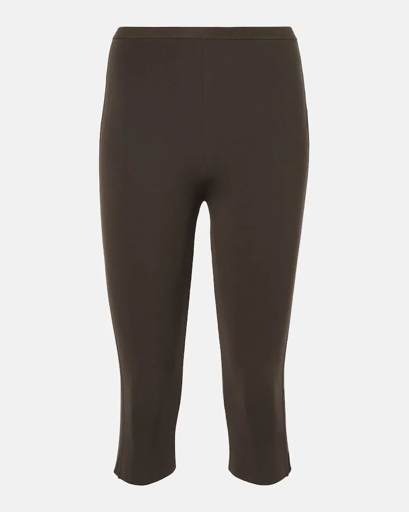 Totême Caprihose aus Jersey Braun
