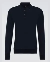 Ermenegildo Zegna Polopullover aus Wolle Blau