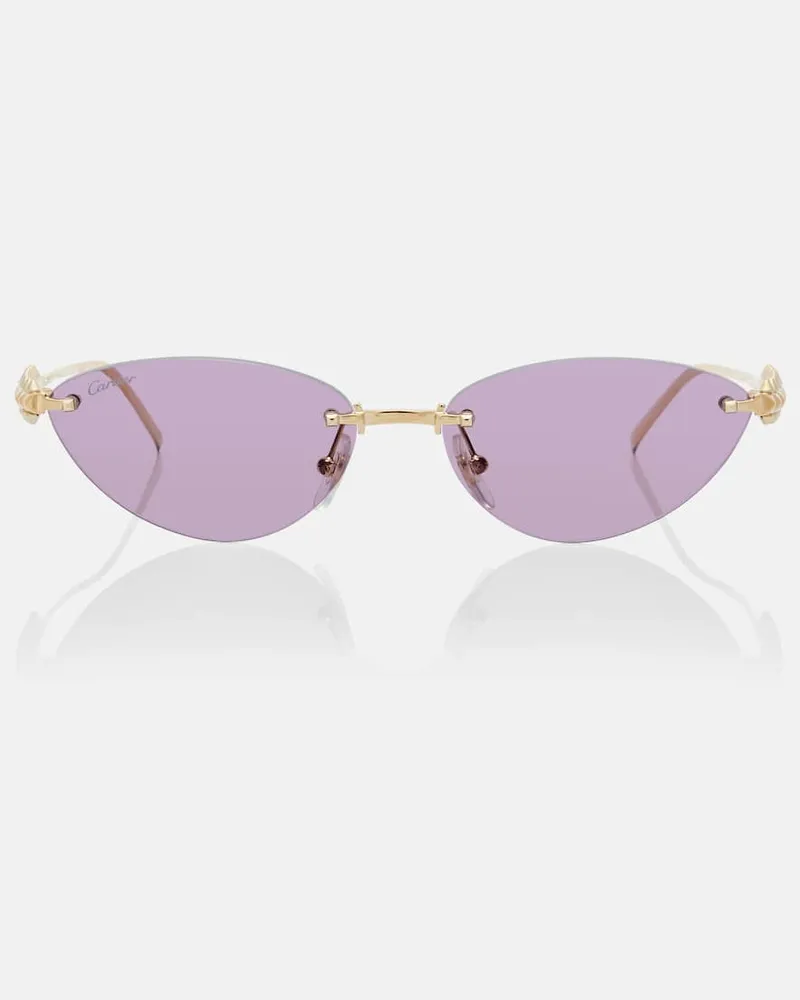 Cartier Cat-Eye-Sonnenbrille Clash de Cartier Gold