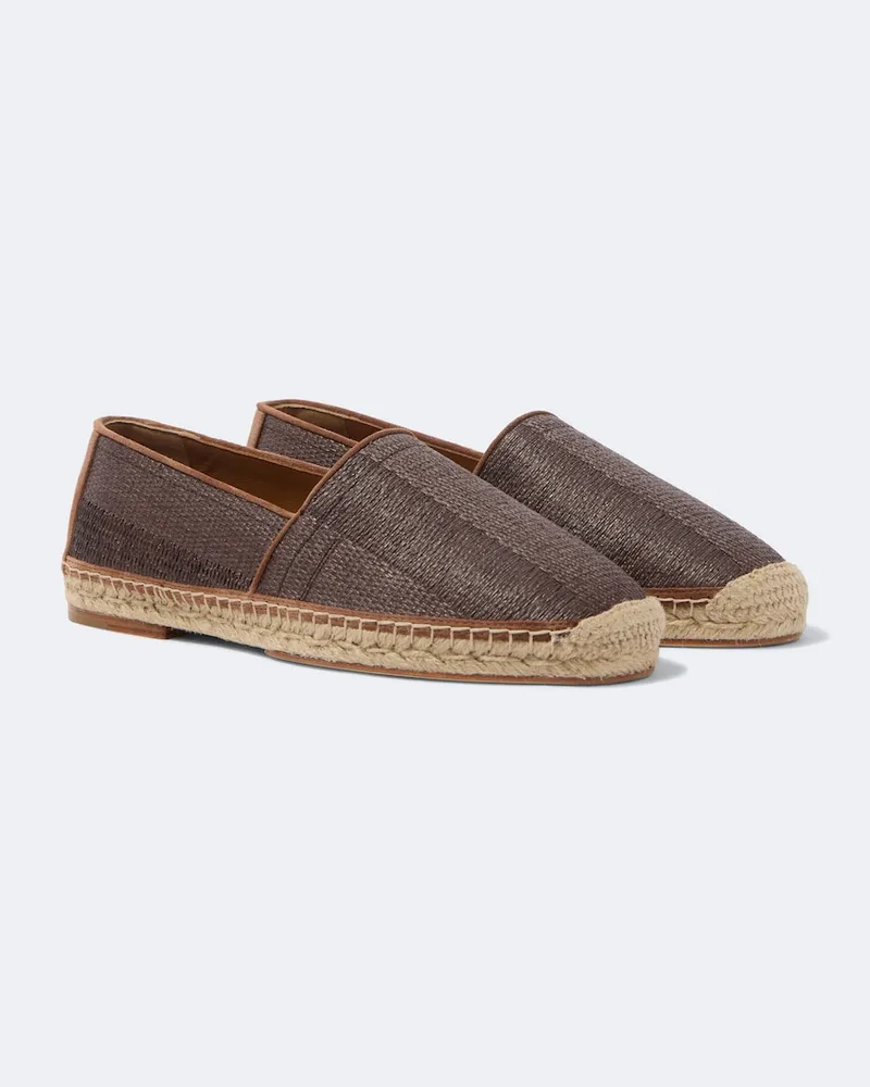 Brunello Cucinelli Espadrilles mit Leder Beige