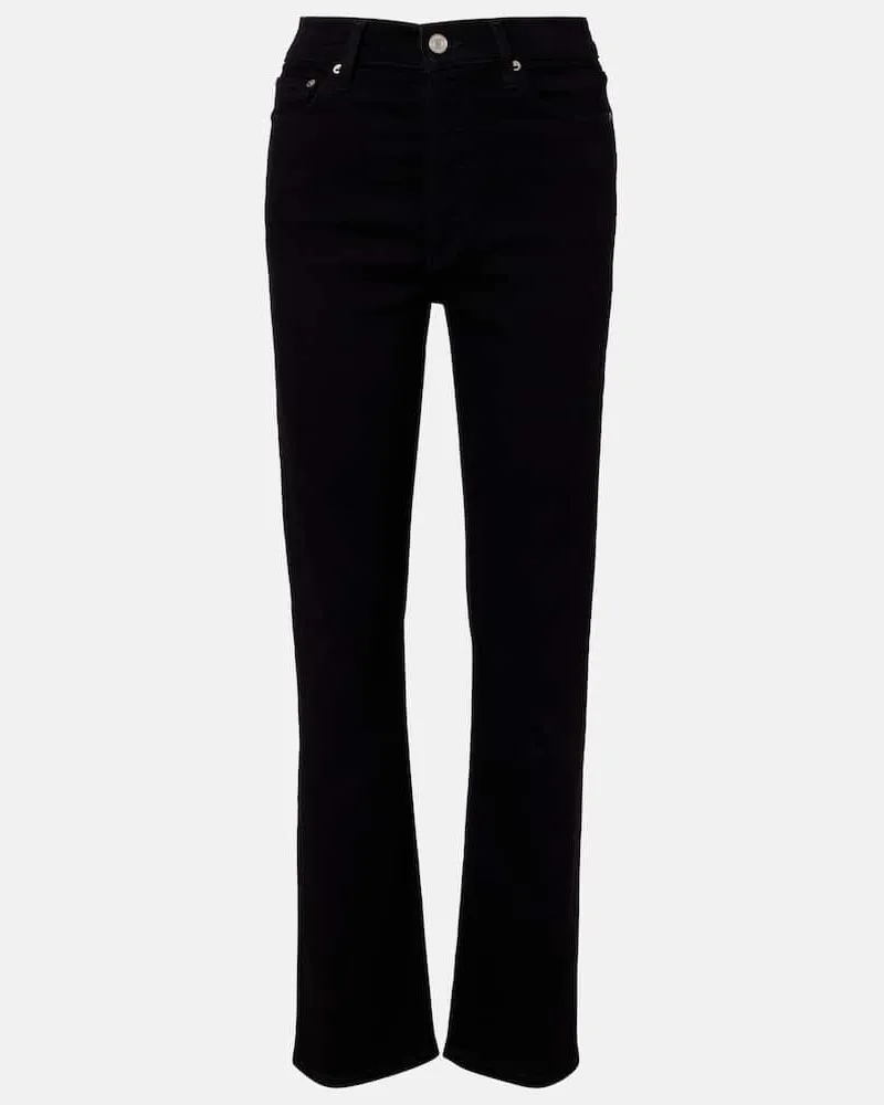 AGOLDE High-Rise Straight Jeans 90’s Pinch Waist Schwarz