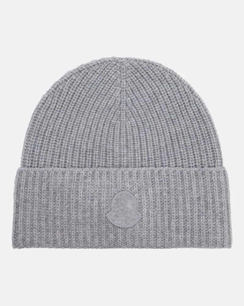 Moncler Mütze aus Kaschmir Grau