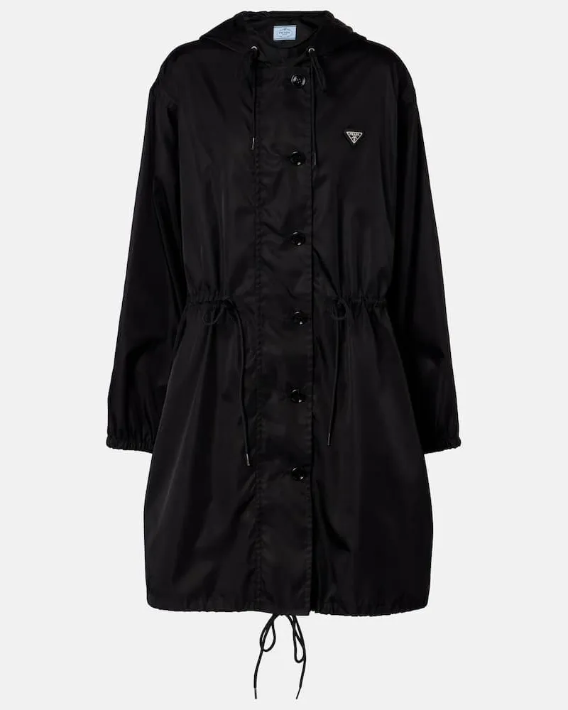 Prada Regenjacke aus Re-Nylon Schwarz