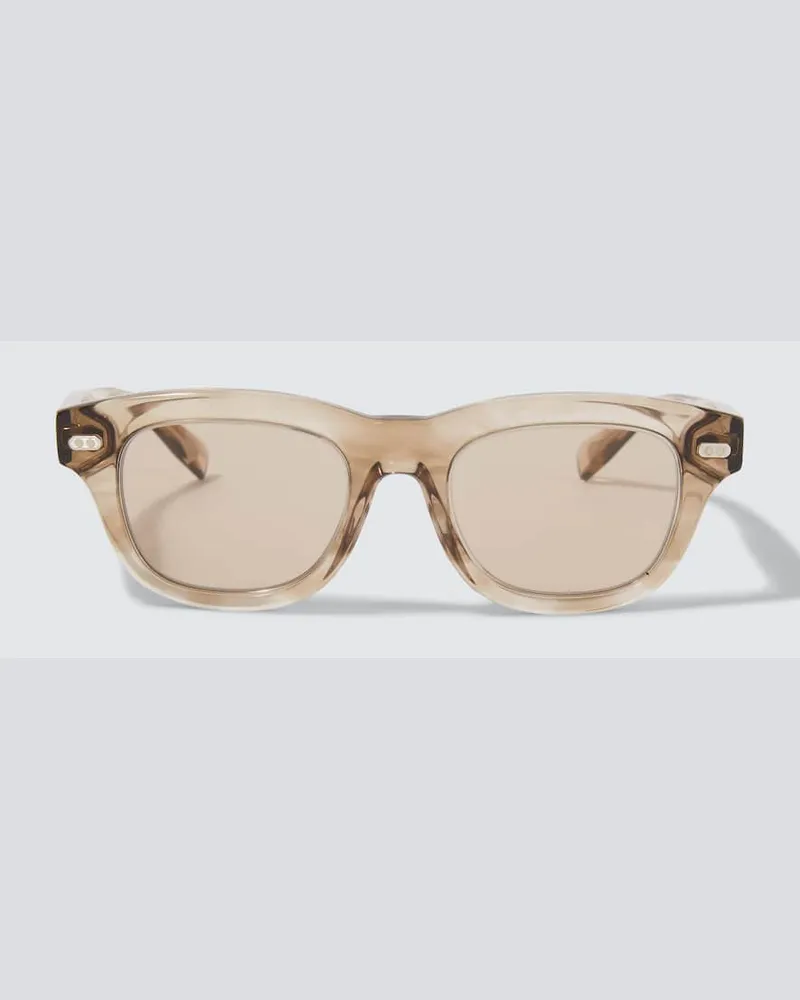 Brunello Cucinelli Eckige Sonnenbrille Beige