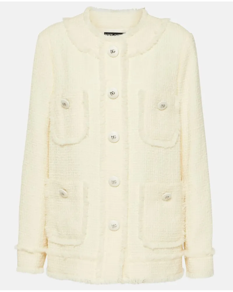 Dolce & Gabbana Jacke aus Tweed Beige