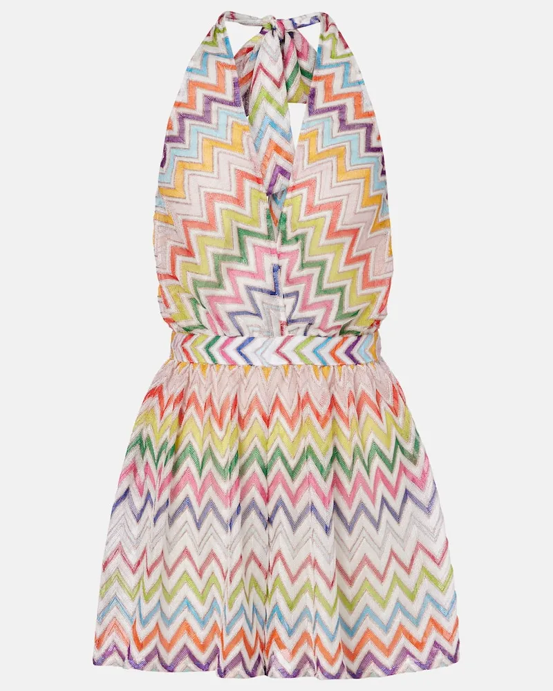 Missoni Playsuit aus Häkelstrick Multicolor