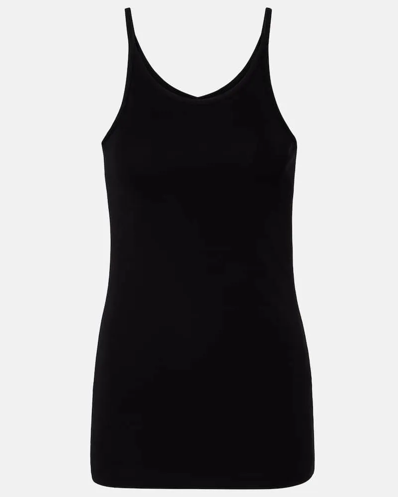 Totême Top aus Satin Schwarz