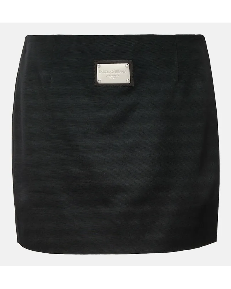 Dolce & Gabbana Verzierter Minirock Schwarz