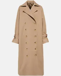 Totême Trenchcoat Signature aus Canvas Beige