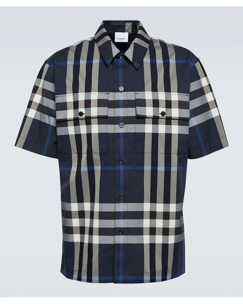 Burberry Hemd aus einem Baumwollgemisch Multicolor