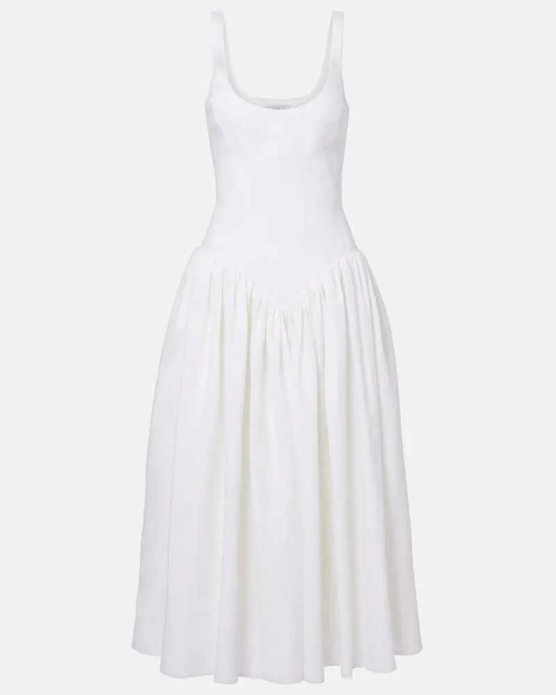 Gabriela Hearst Maxikleid Naia aus Leinen Weiß