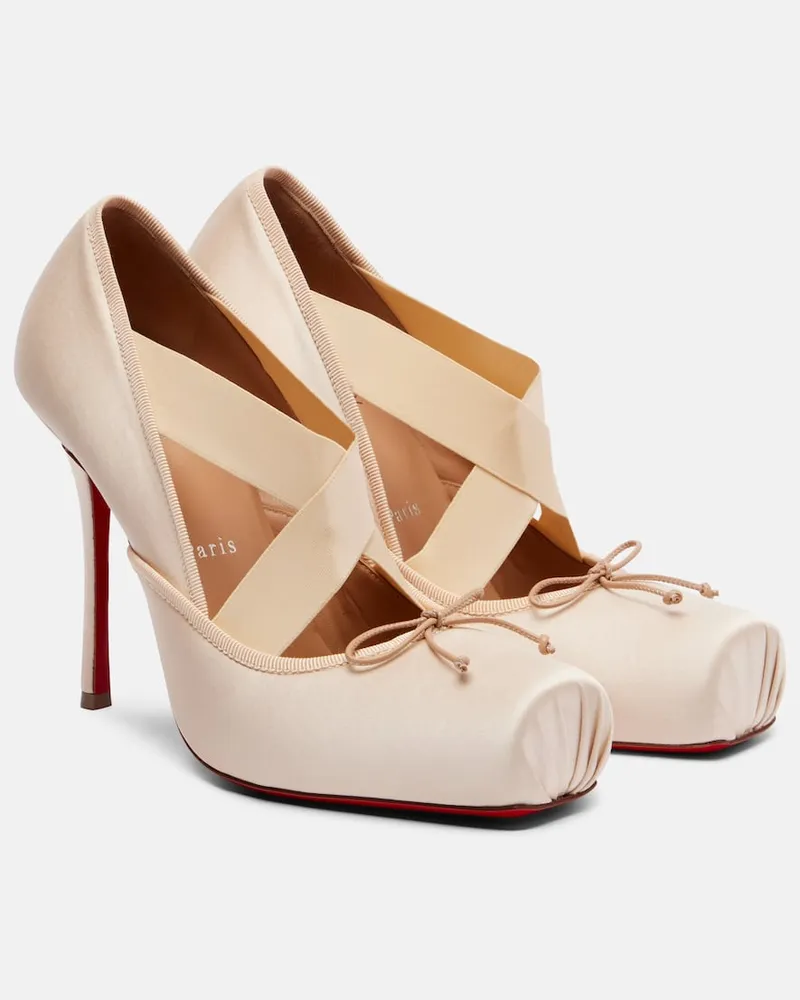 Christian Louboutin Pumps Cassiasticina aus Satin Rosa