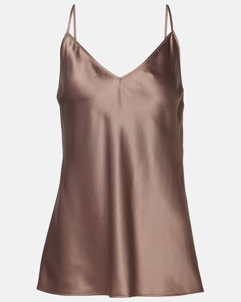 Joseph Top Clea aus Seidensatin Neutral