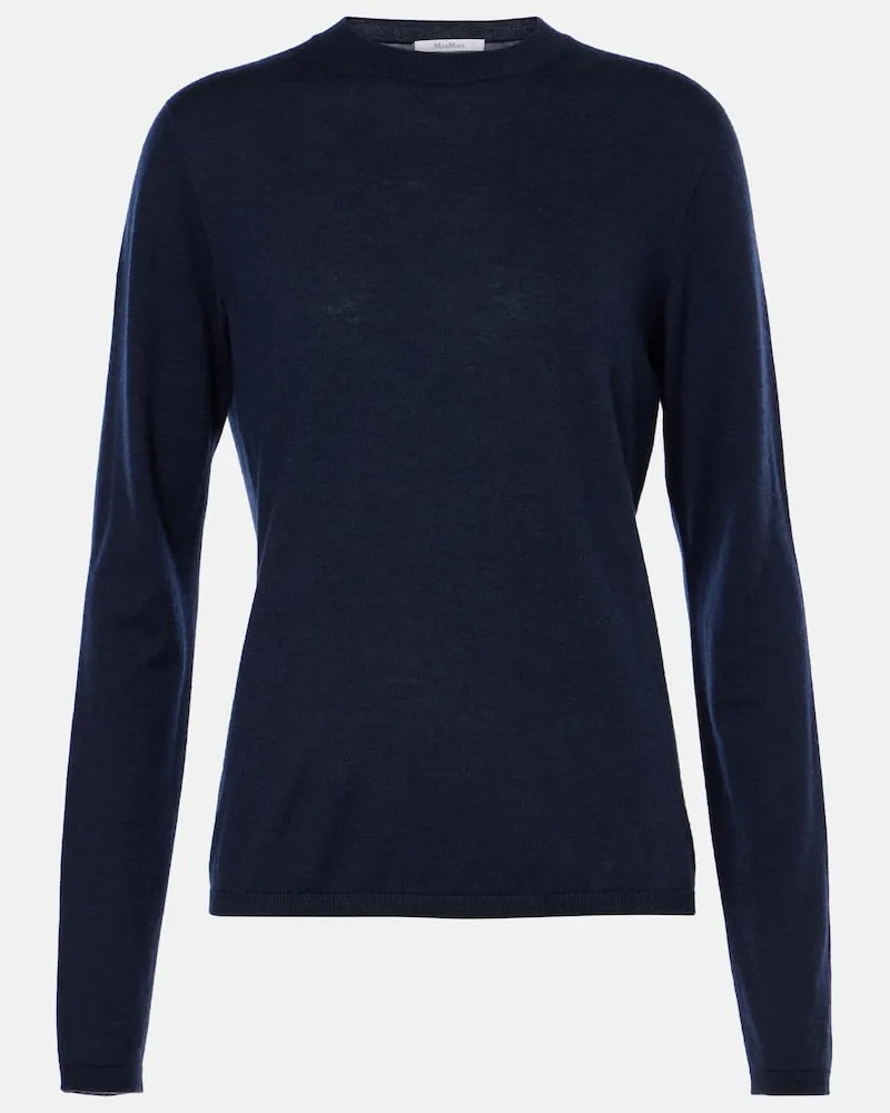 Max Mara Pullover Afelio aus Kaschmir Blau