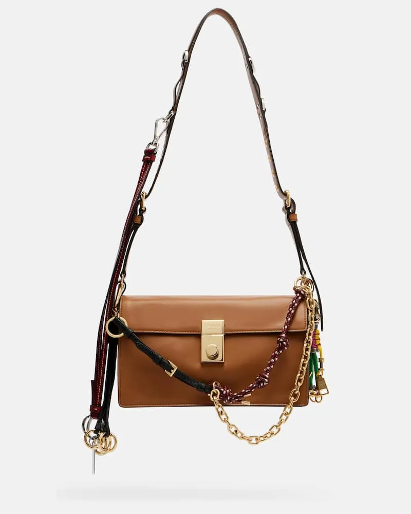 Prada Schultertasche Prada Soft Sound Small aus Leder Braun