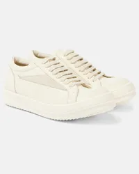 Rick Owens Sneakers aus Leder Weiss