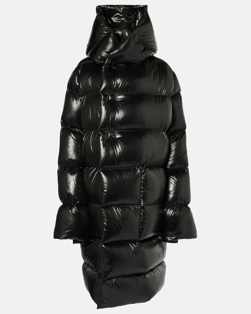 Rick Owens Daunenmantel Schwarz