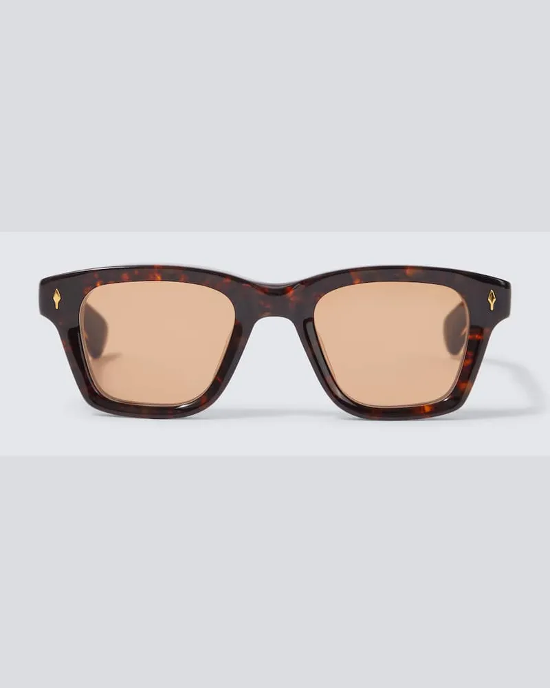 Jacques Marie Mage X Glenn Gould Eckige Sonnenbrille Sonata 30 Braun