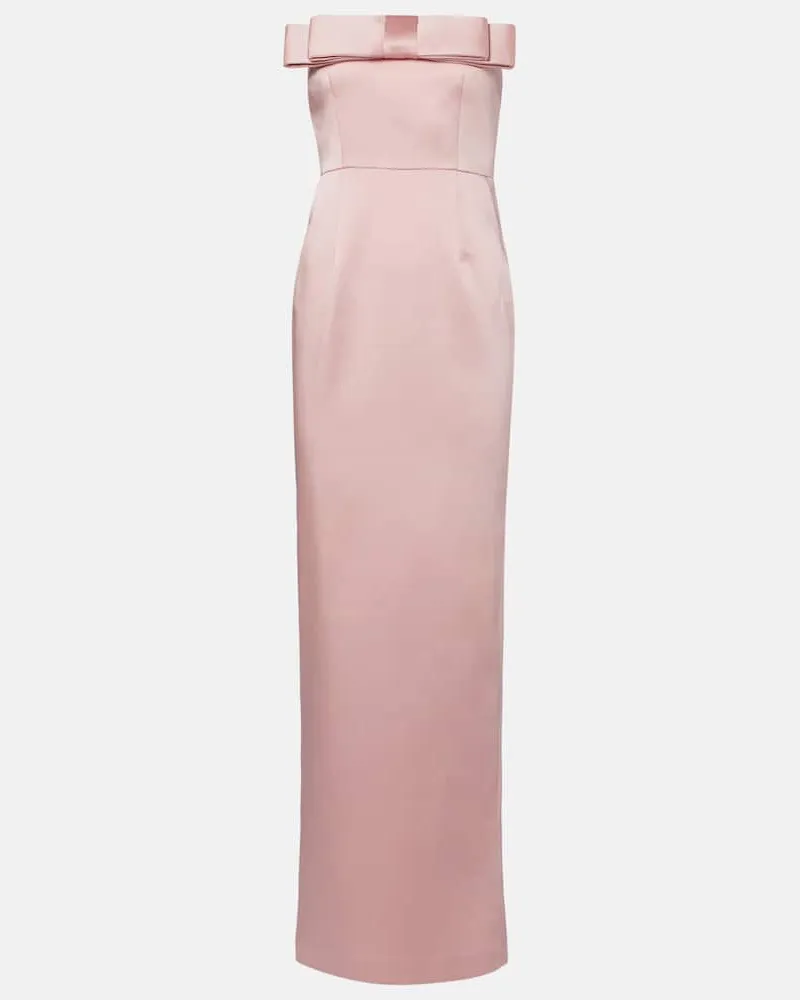 The New Arrivals Ilkyaz Ozel Robe Sisu aus Satin Rosa