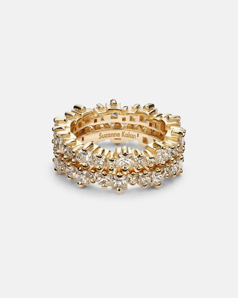 Suzanne Kalan Vorsteckringe Milli für Smart Rings aus 18kt Gelbgold mit Diamanten Gold