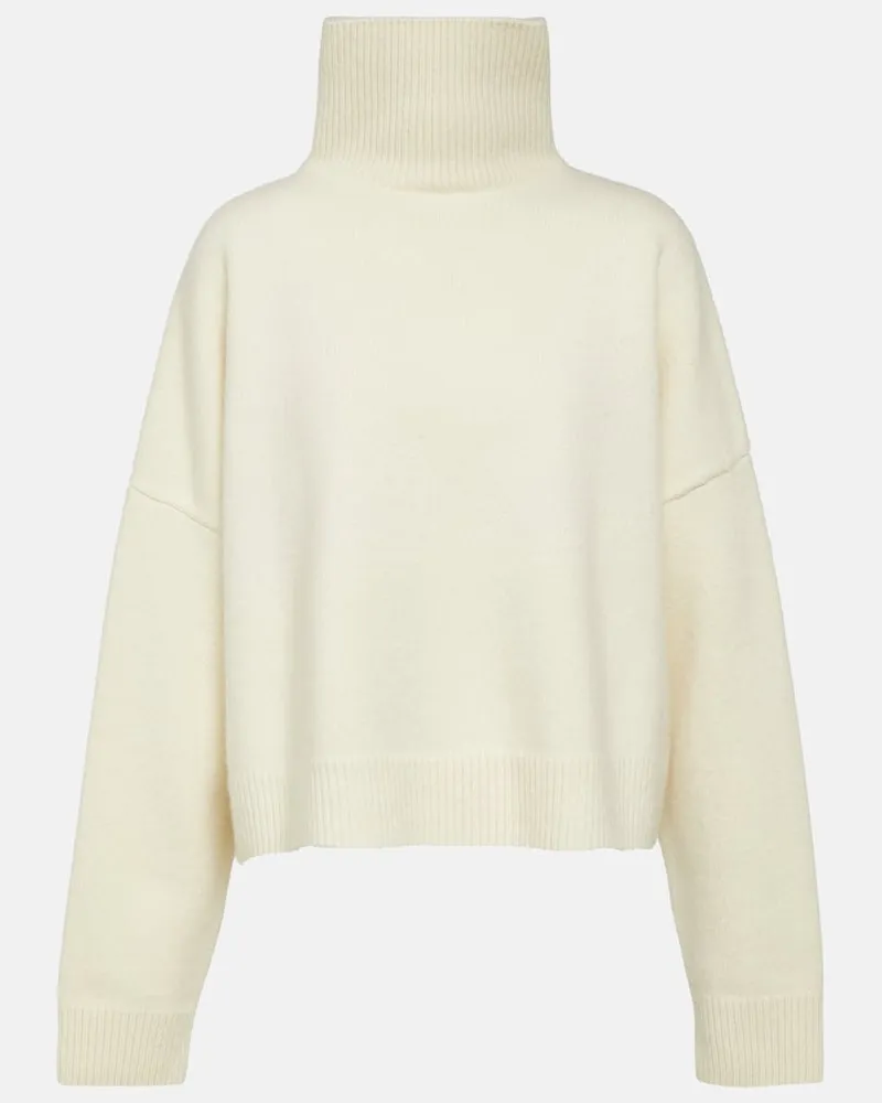The Row Pullover Ezio aus Wolle und Kaschmir Weiß