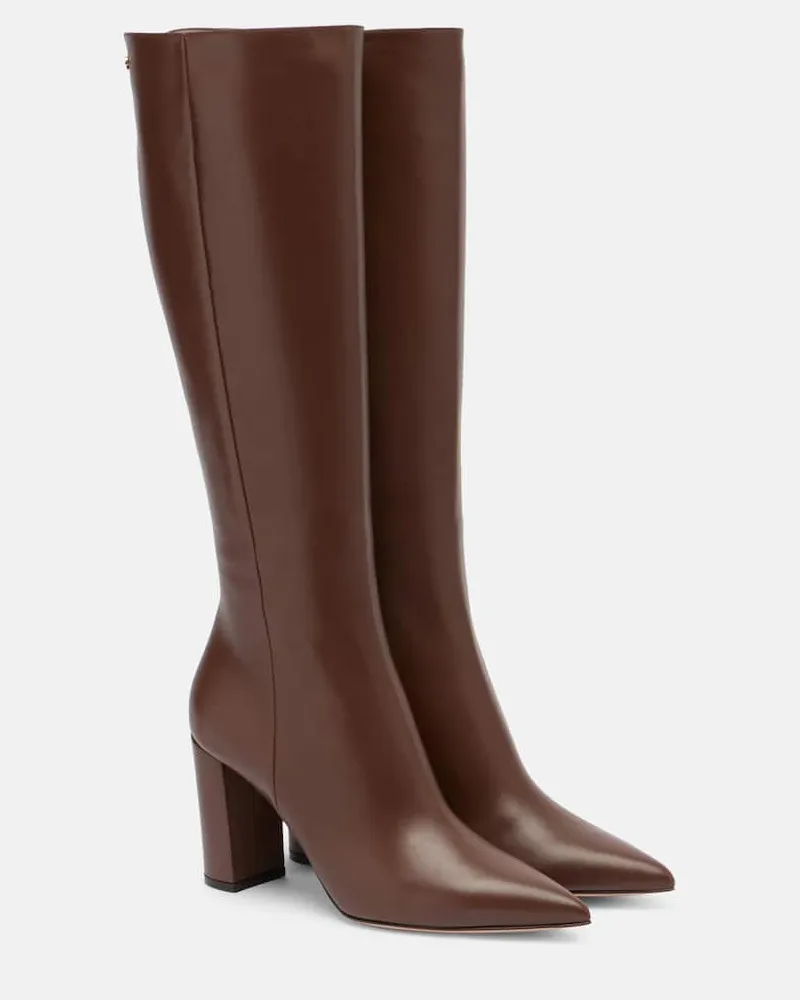 Gianvito Rossi Stiefel Lyell 85 aus Leder Braun