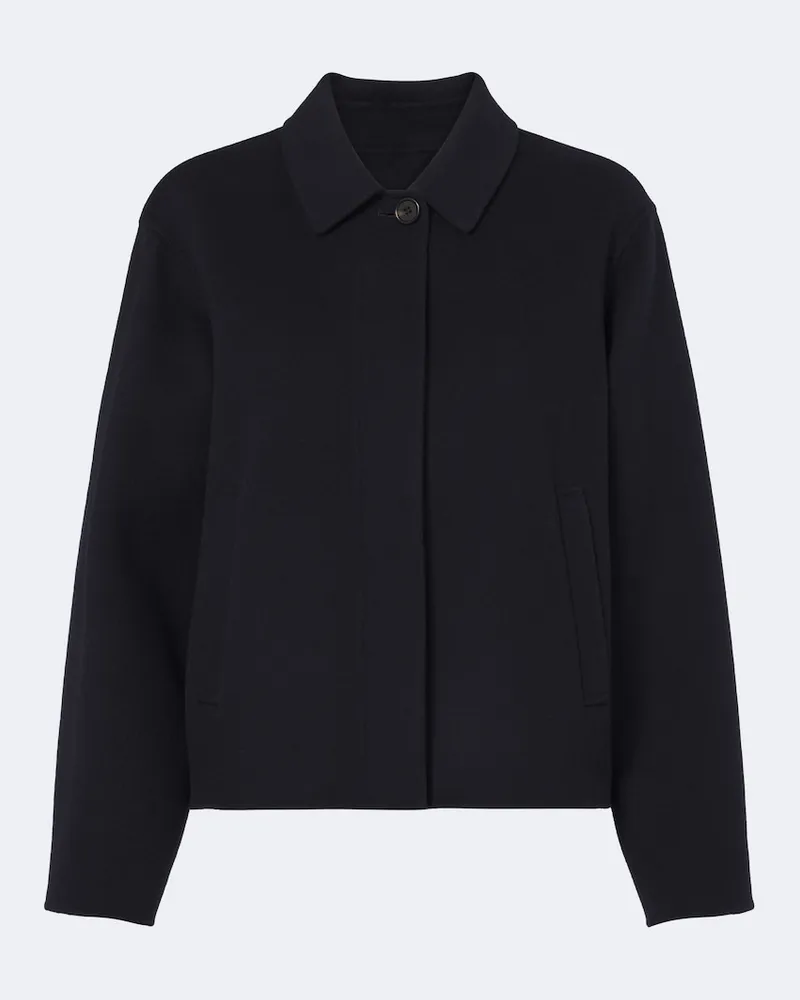 Max Mara Jacke aus Schurwolle Blau