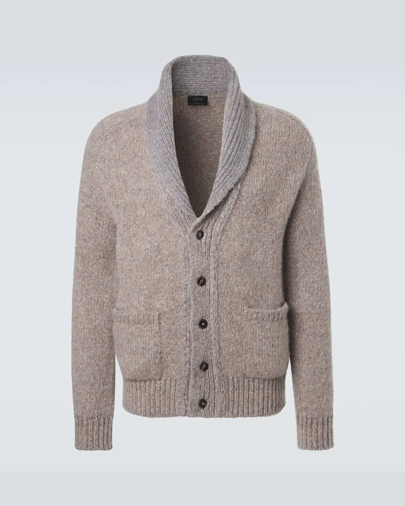 Brioni Cardigan aus Kaschmir und Seide Beige