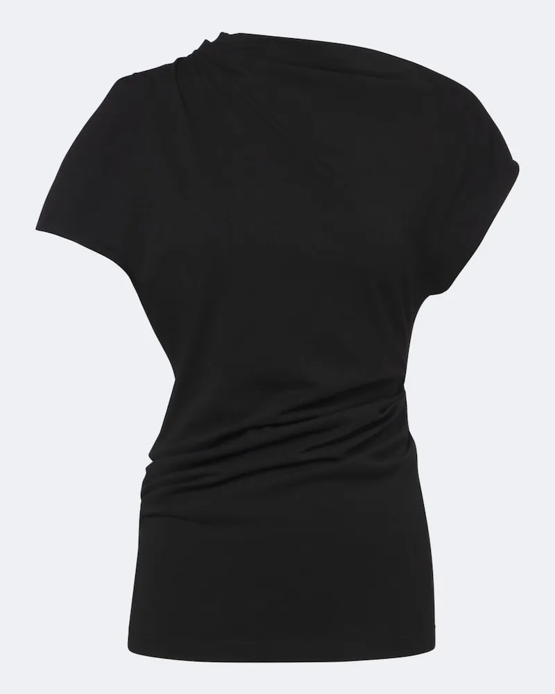 AGOLDE Top Beckly aus Baumwoll-Jersey Schwarz