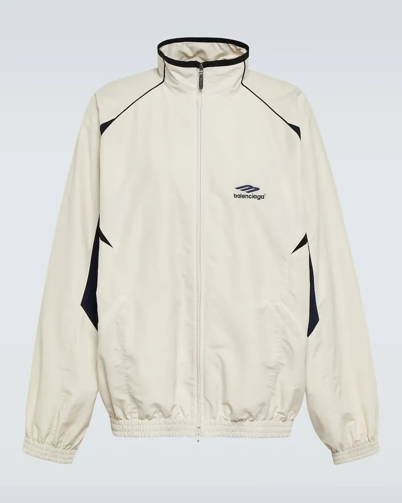 Balenciaga Trainingsjacke 3B Sports Icon Weiß