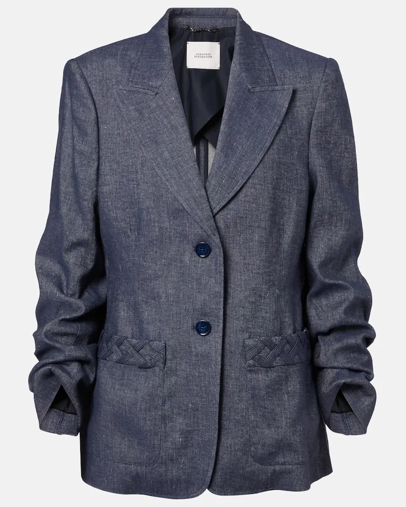 Dorothee Schumacher Blazer Fluid Denim Blau