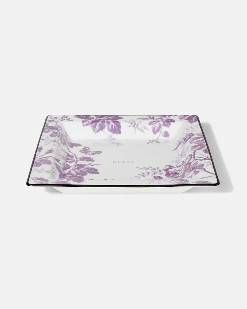 Gucci Deko-Schale Herbarium Large Weiß