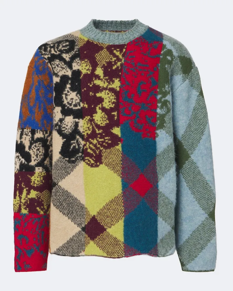 Dries van Noten Pullover aus einem Wollgemisch Multicolor