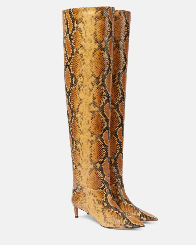 Ulla Johnson Overknee-Stiefel Carolina 55 aus Leder Multicolor