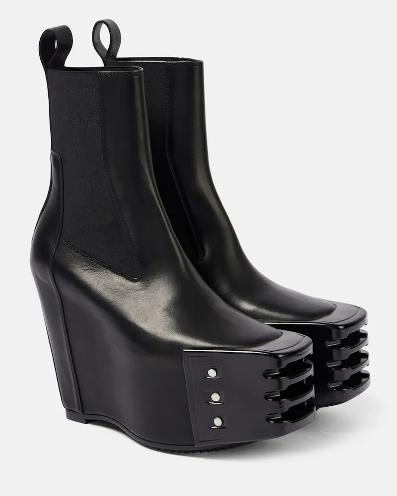 Rick Owens Chelsea Boots Porterville aus Leder Schwarz