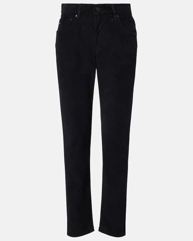 Adriano Goldschmied Mid-Rise Slim Jeans Ex Boyfriend Schwarz